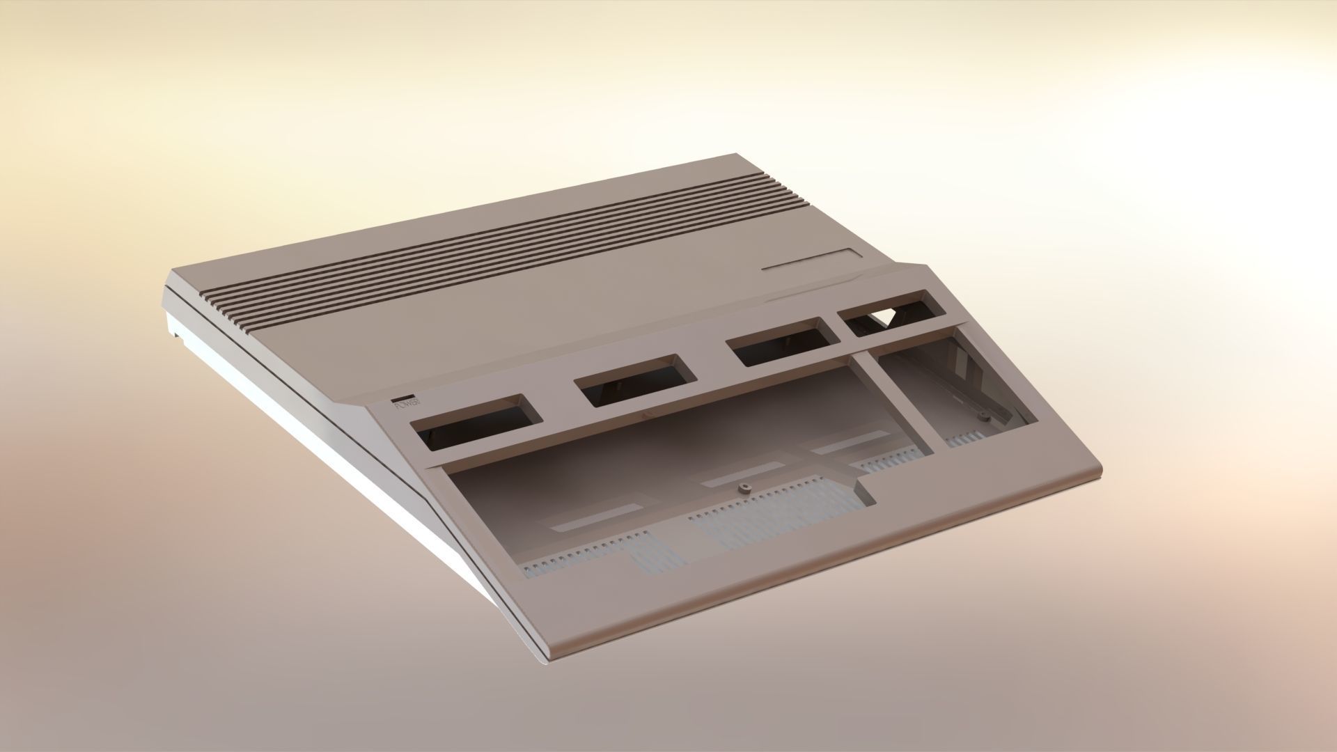 Commodore 128 enclosure 3d print model 3D print model_9