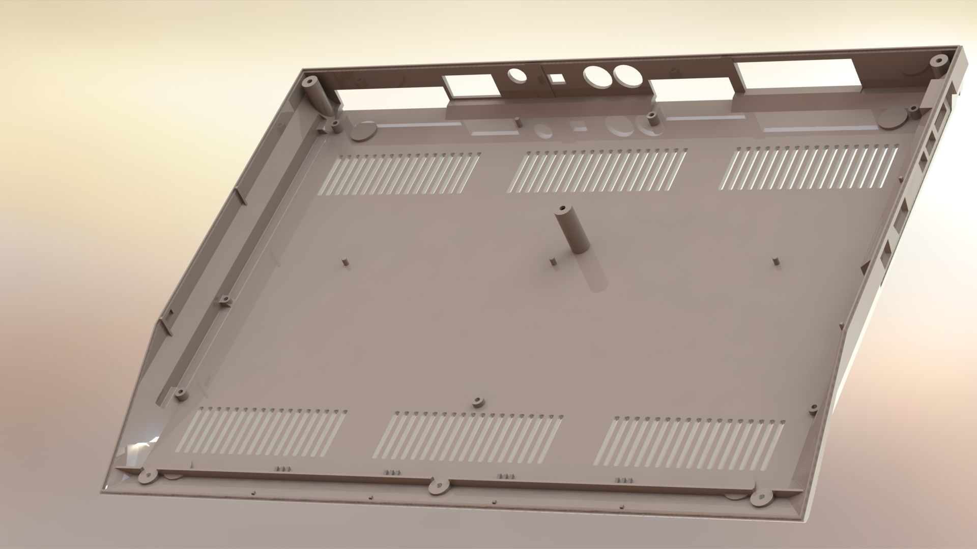 Commodore 128 enclosure 3d print model 3D print model_15