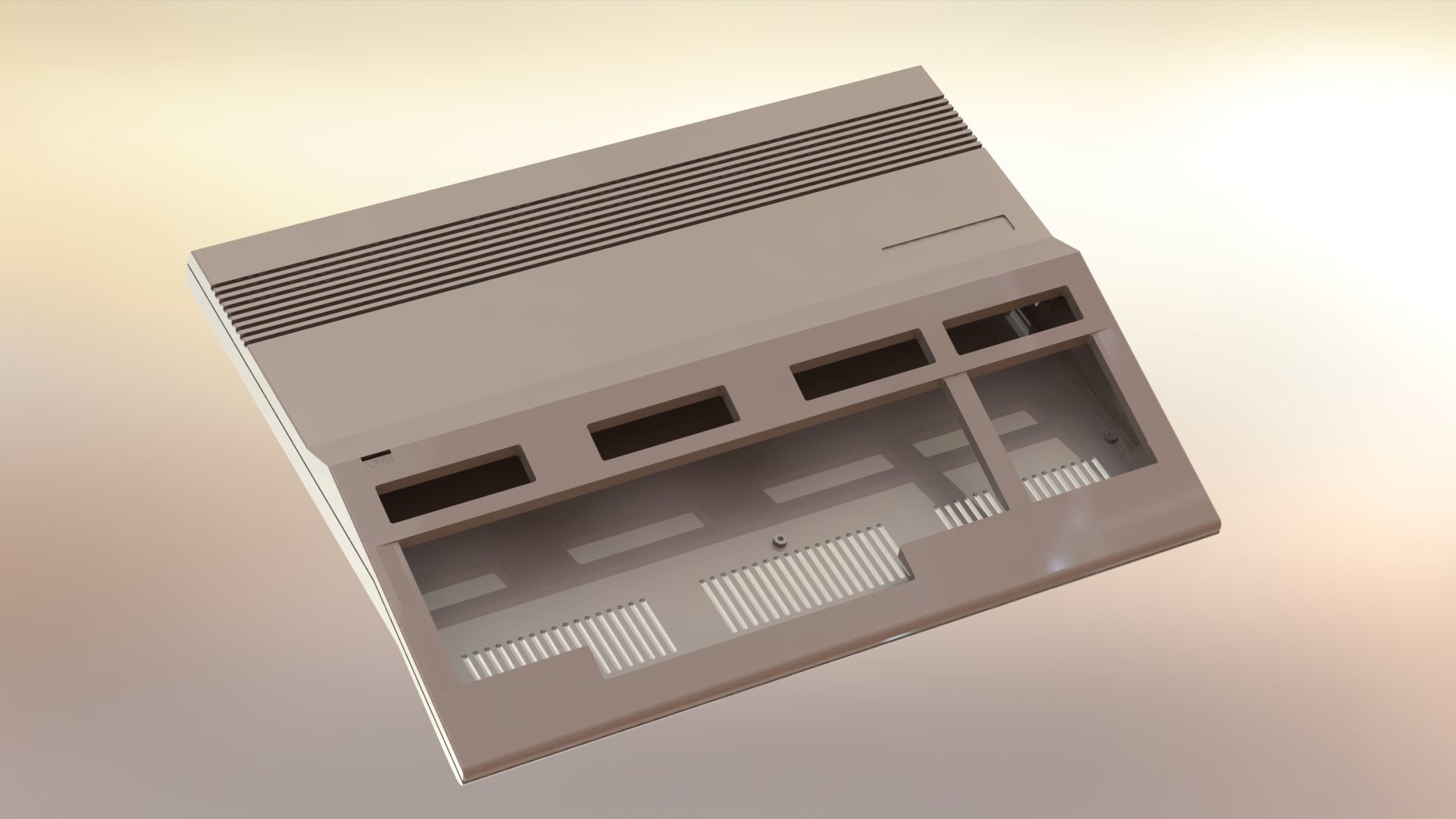 Commodore 128 enclosure 3d print model 3D print model_2