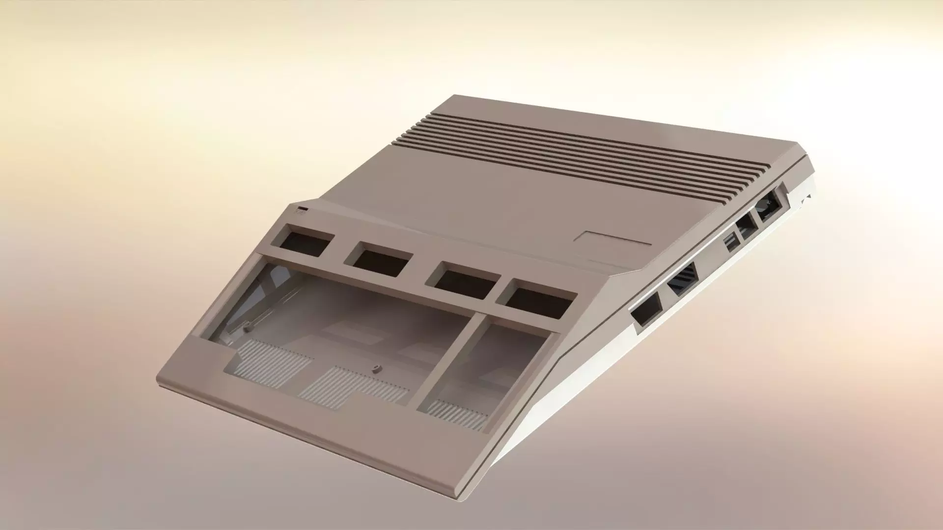 Commodore 128 enclosure 3d print model 3D print model_0