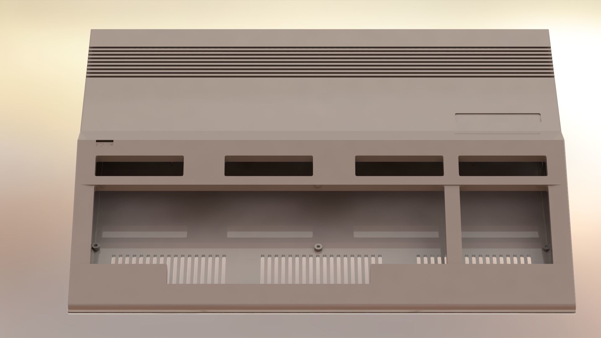 Commodore 128 enclosure 3d print model 3D print model_12