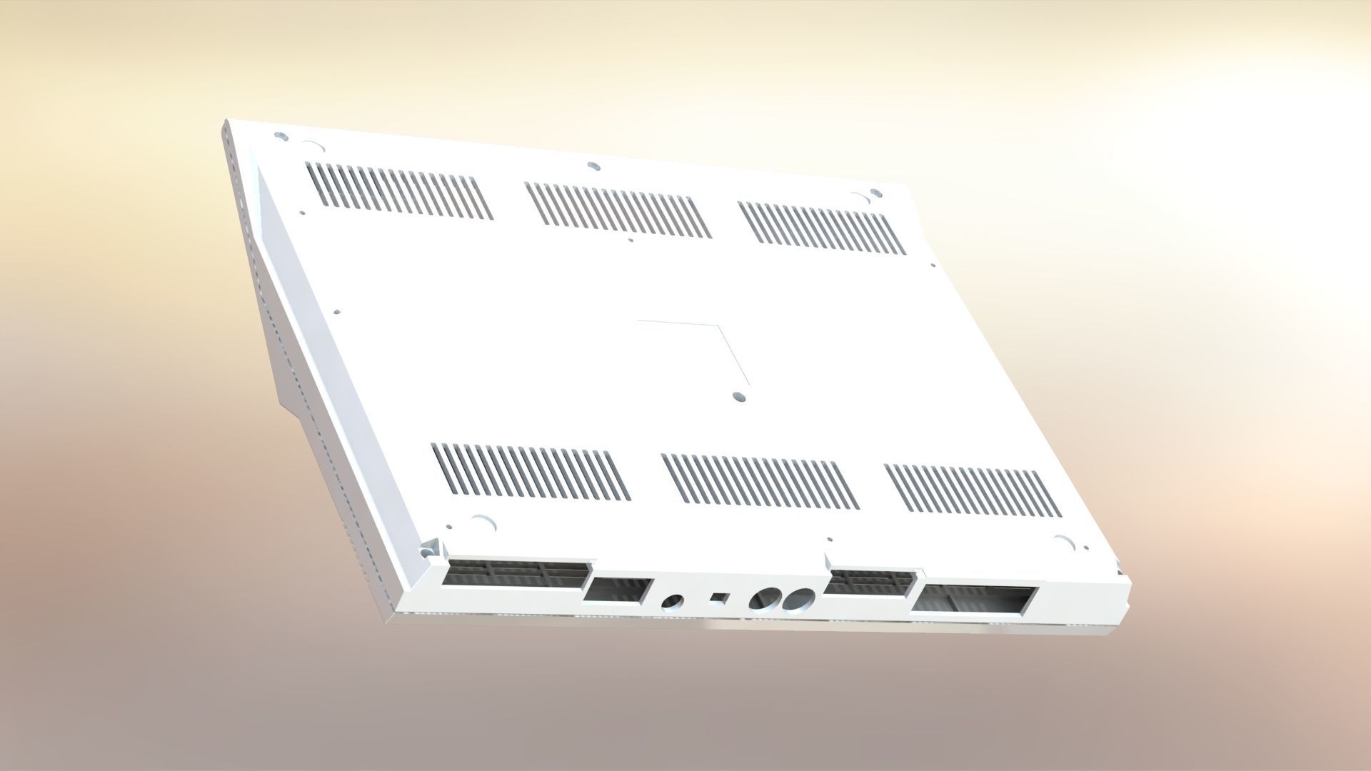 Commodore 128 enclosure 3d print model 3D print model_21
