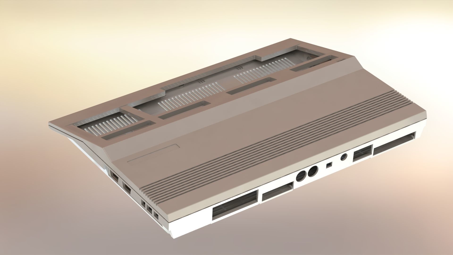 Commodore 128 enclosure 3d print model 3D print model_3