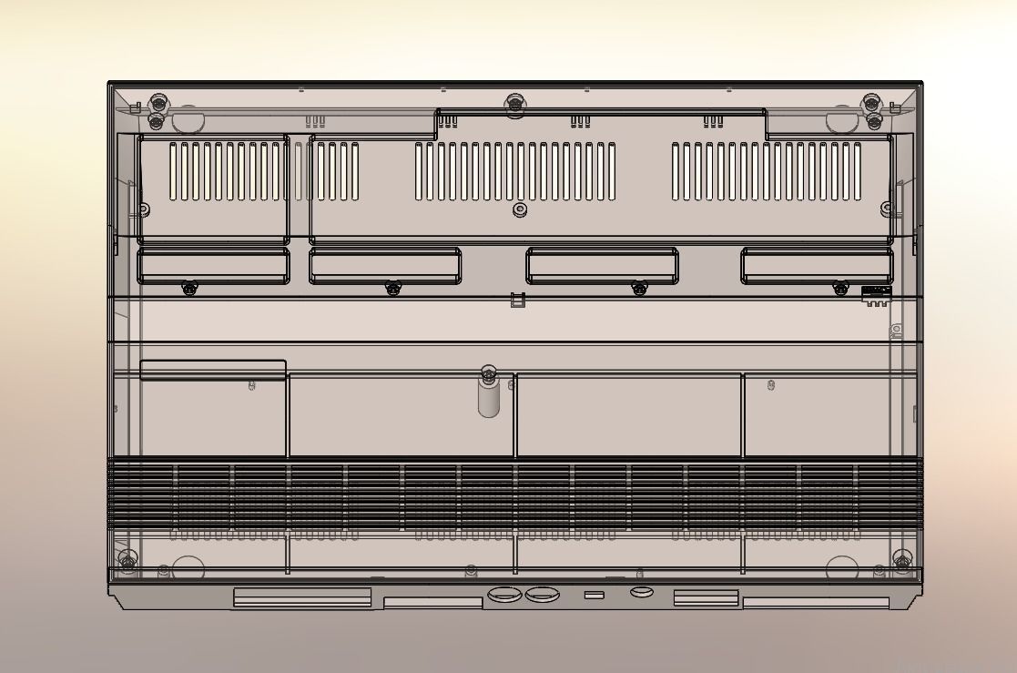 Commodore 128 enclosure 3d print model 3D print model_20
