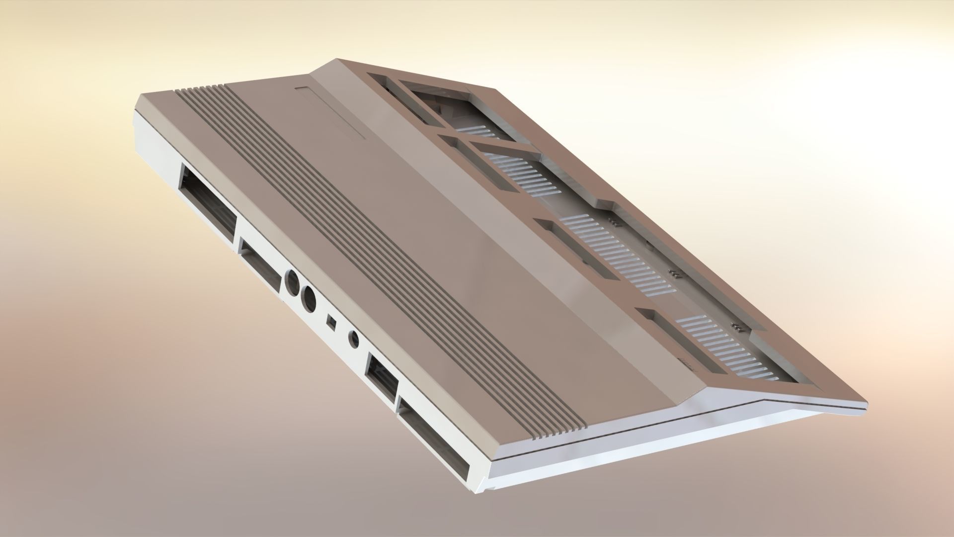 Commodore 128 enclosure 3d print model 3D print model_5