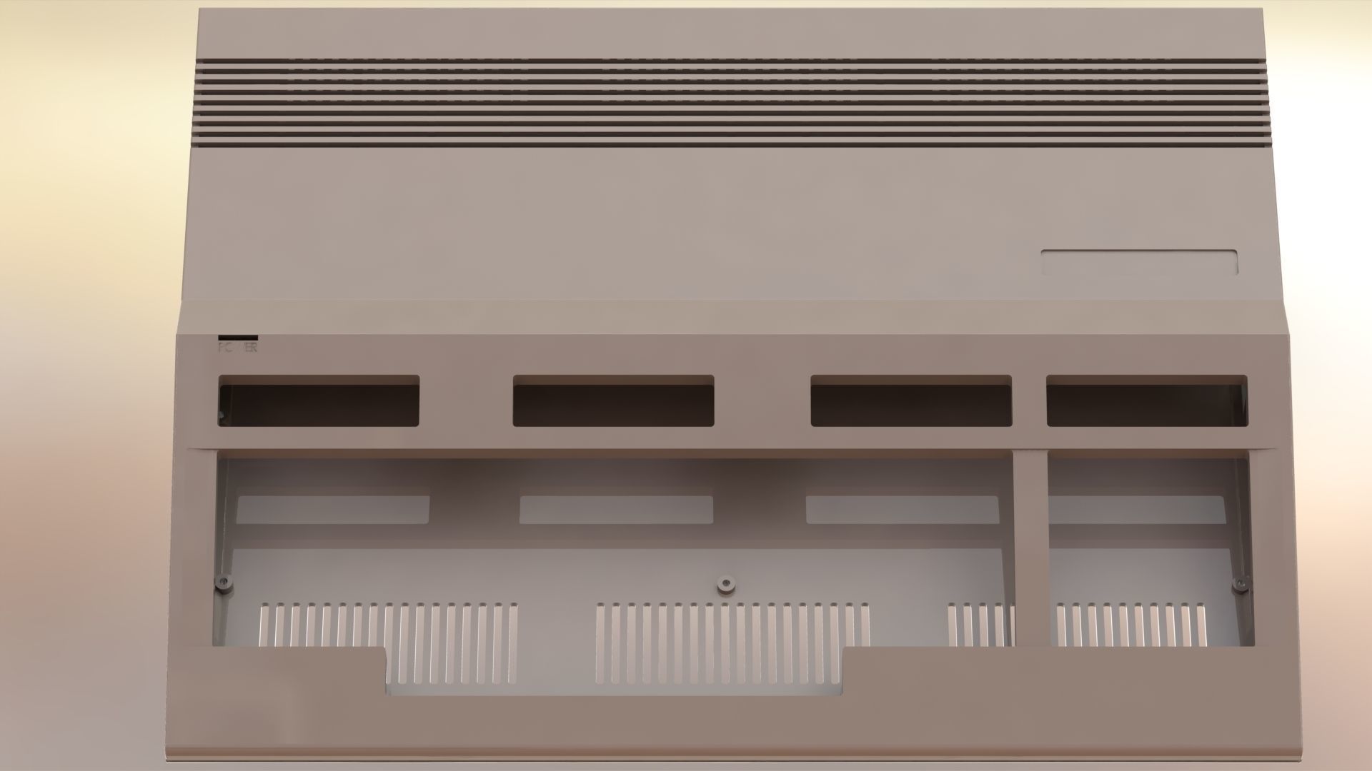 Commodore 128 enclosure 3d print model 3D print model_11
