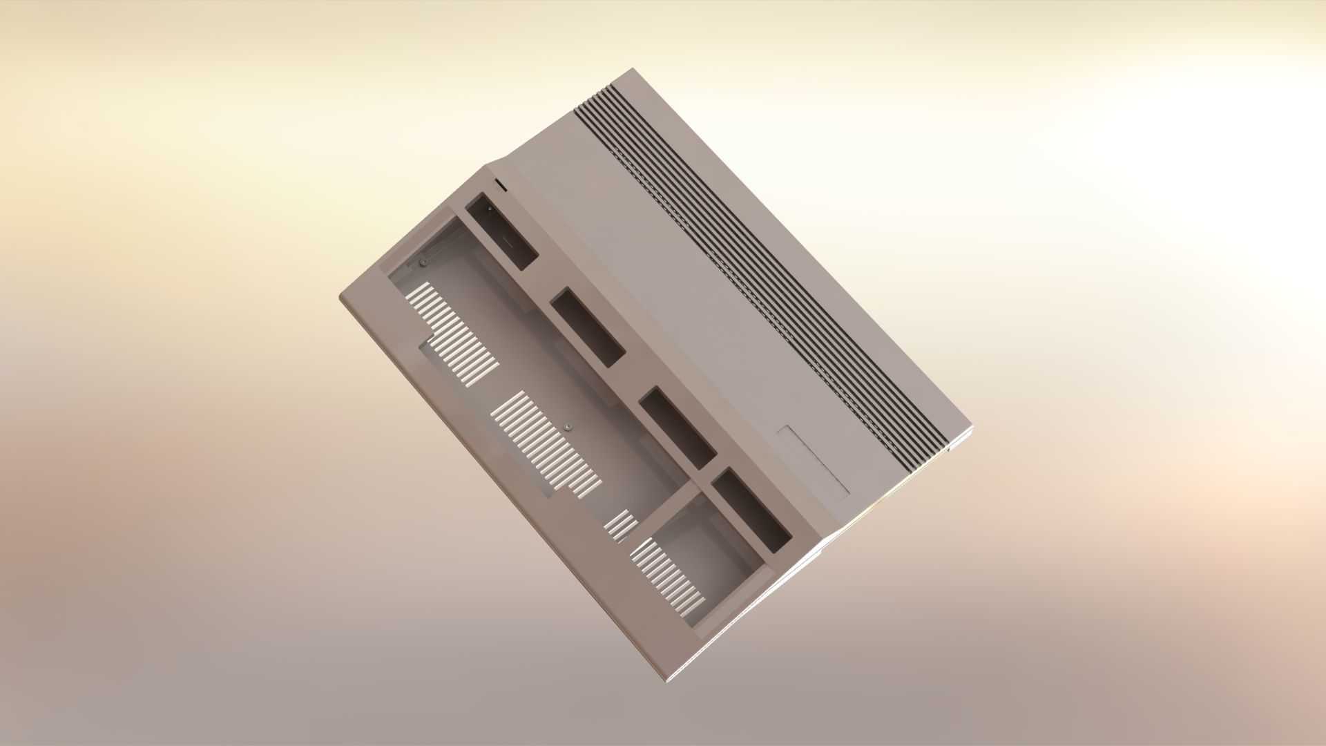 Commodore 128 enclosure 3d print model 3D print model_8