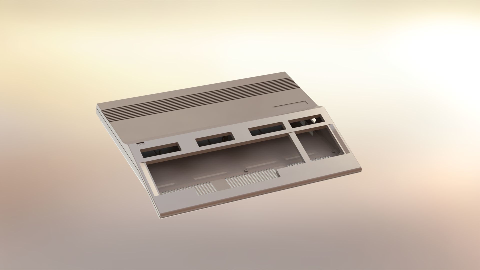 Commodore 128 enclosure 3d print model 3D print model_6