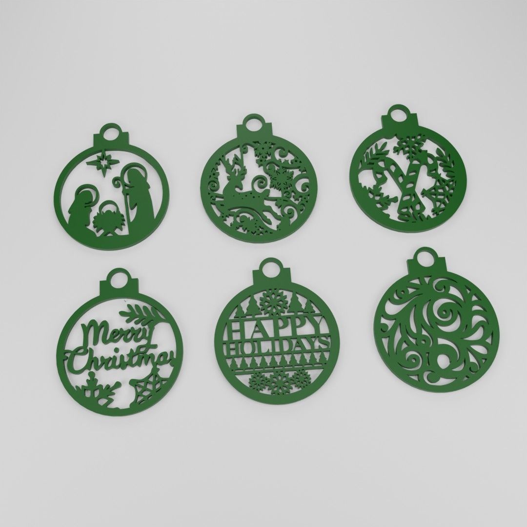 Spheres christmas  3D print model_1