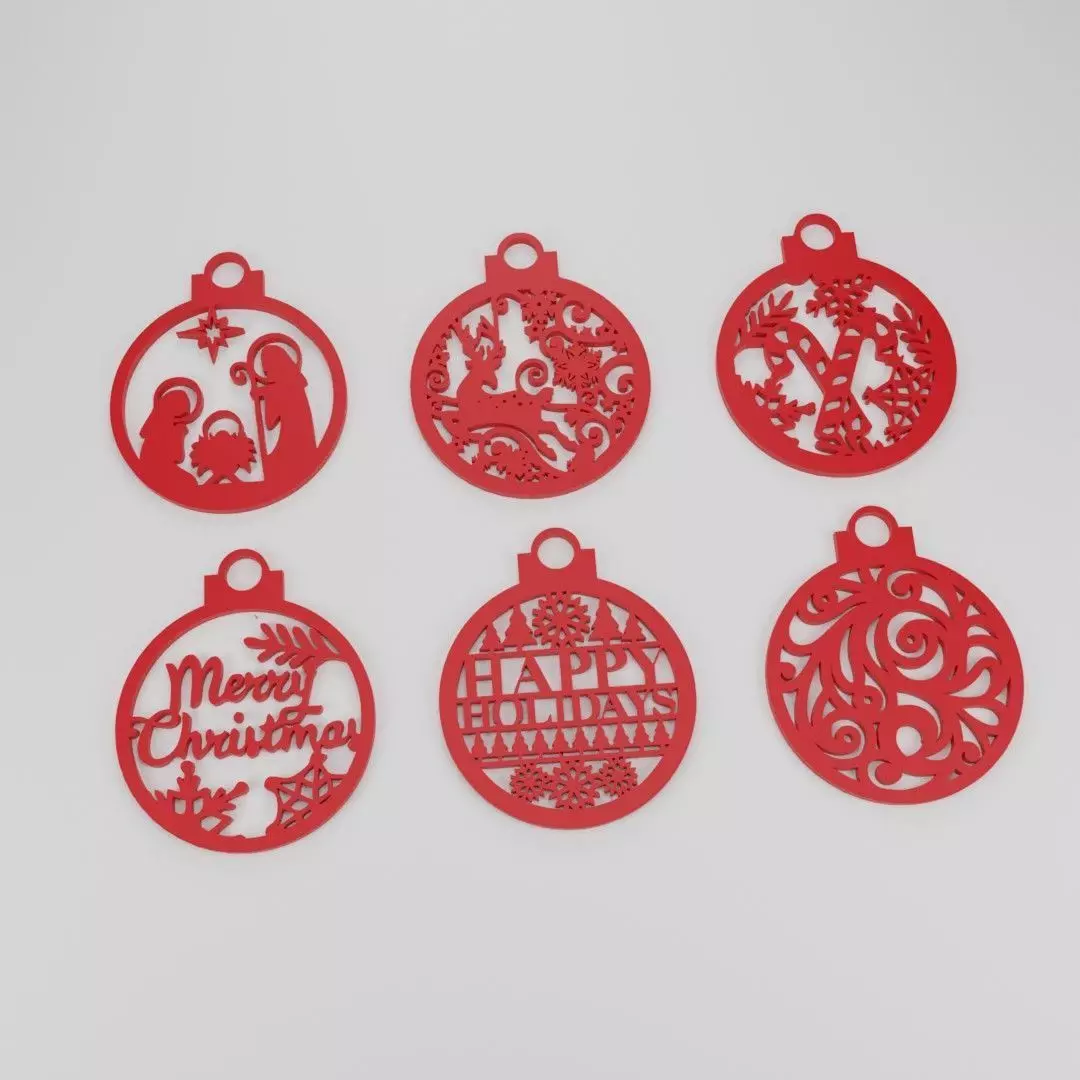 Spheres christmas  3D print model_0