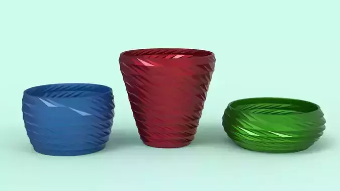 Plants  Pots 3D print model