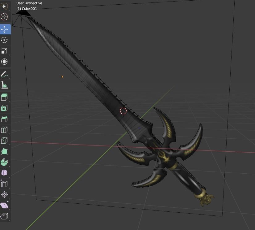 Devil sowrd 3D print model_1