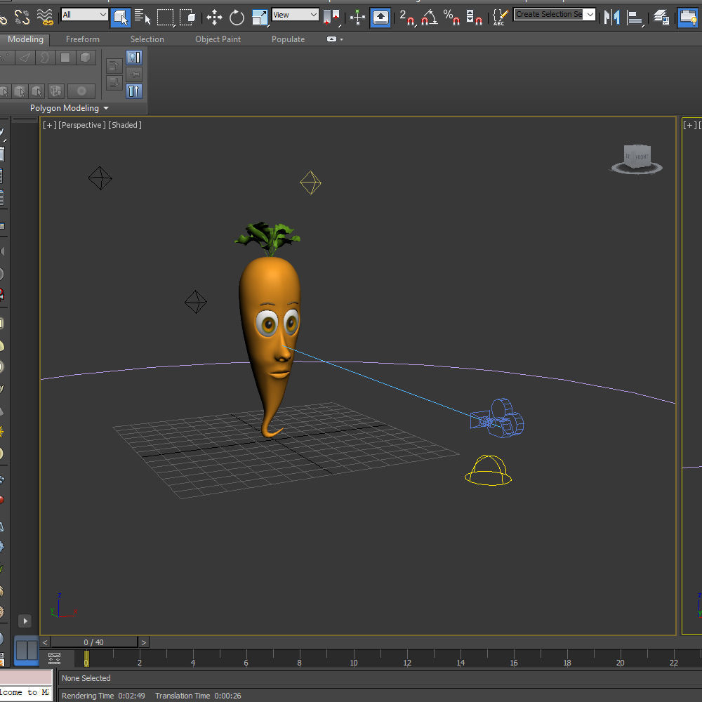 Carrot Cartoon 3D model_14