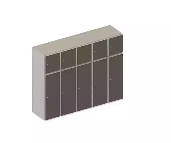 Model Railway Kit Locker - Ideal for loco shed or similar 3D print model