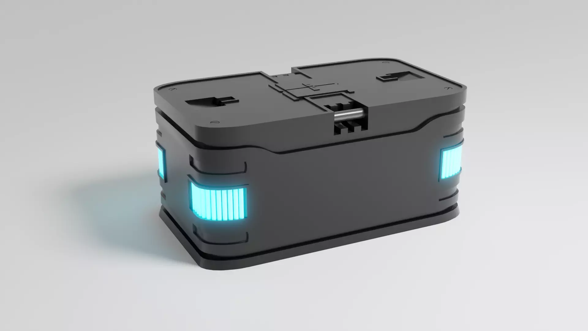 Sci-Fi Crate 4 Low-poly 3D model