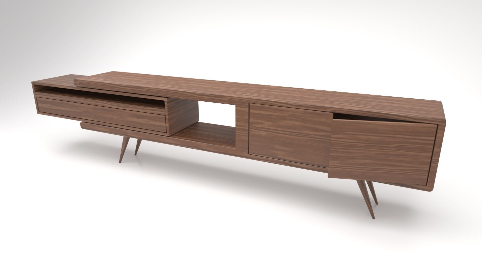 STM-D tv stand model 111 Low-poly 3D model_2