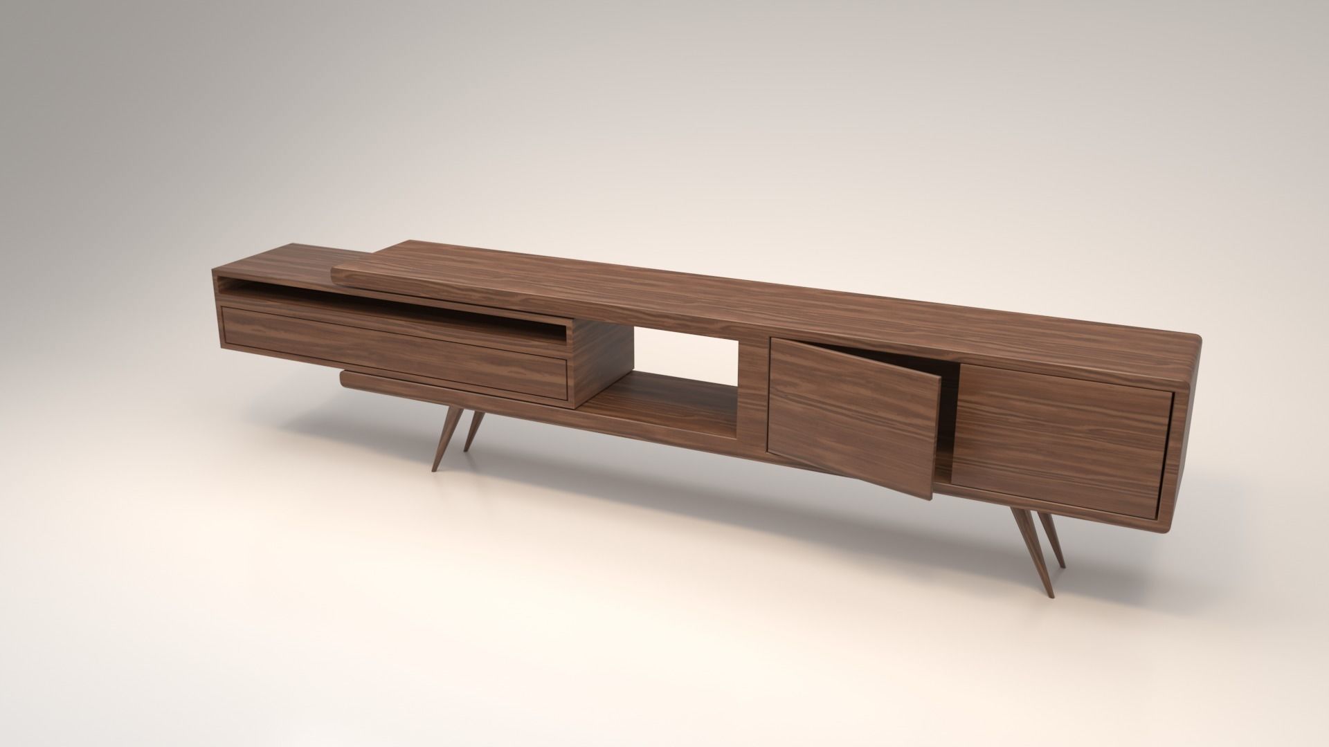 STM-D tv stand model 111 Low-poly 3D model_12