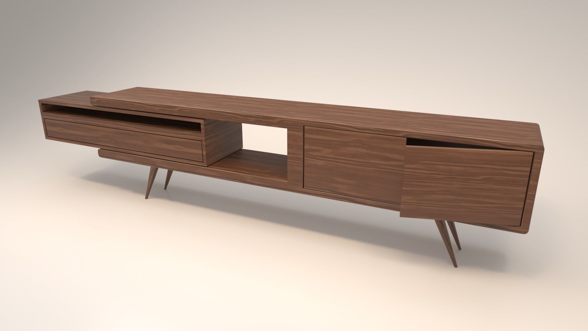 STM-D tv stand model 111 Low-poly 3D model_13
