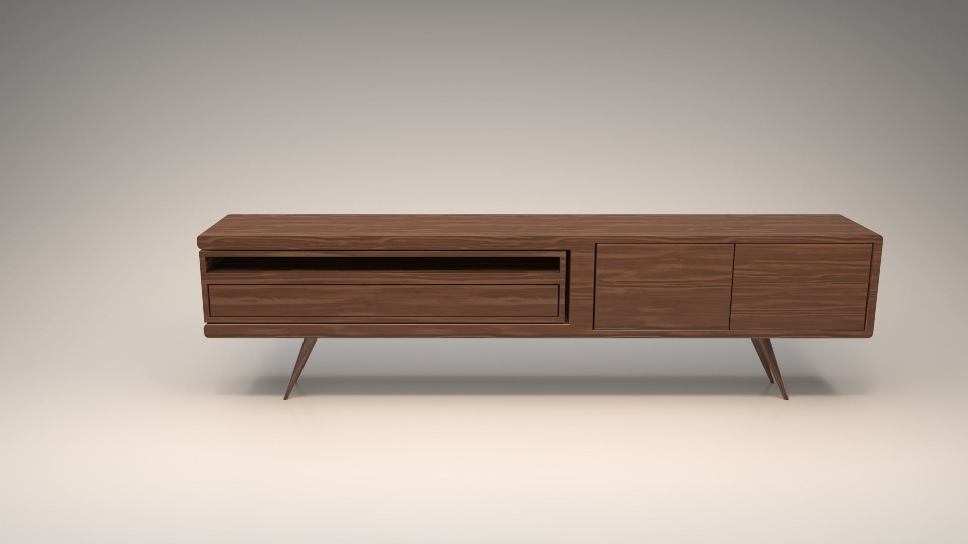 STM-D tv stand model 111 Low-poly 3D model_9