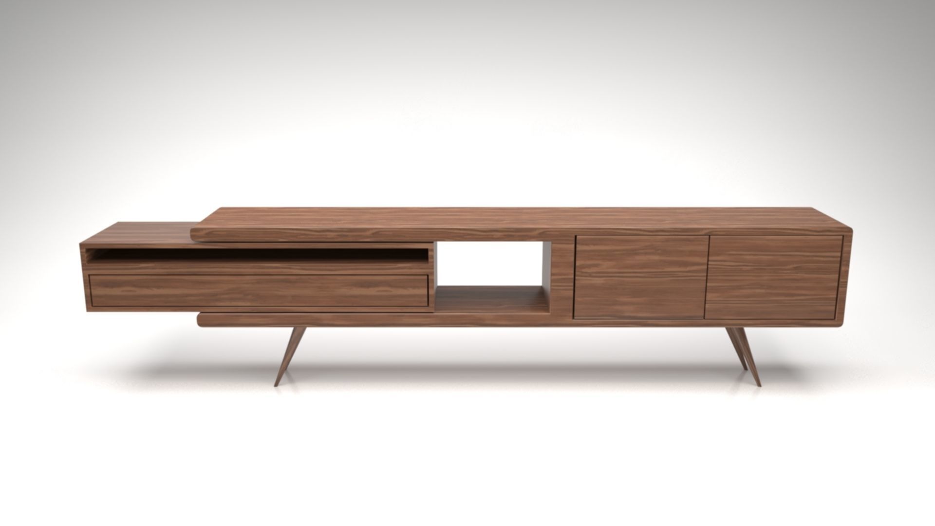 STM-D tv stand model 111 Low-poly 3D model_6