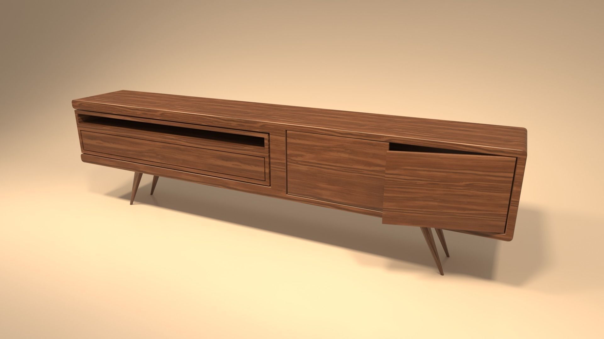 STM-D tv stand model 111 Low-poly 3D model_15