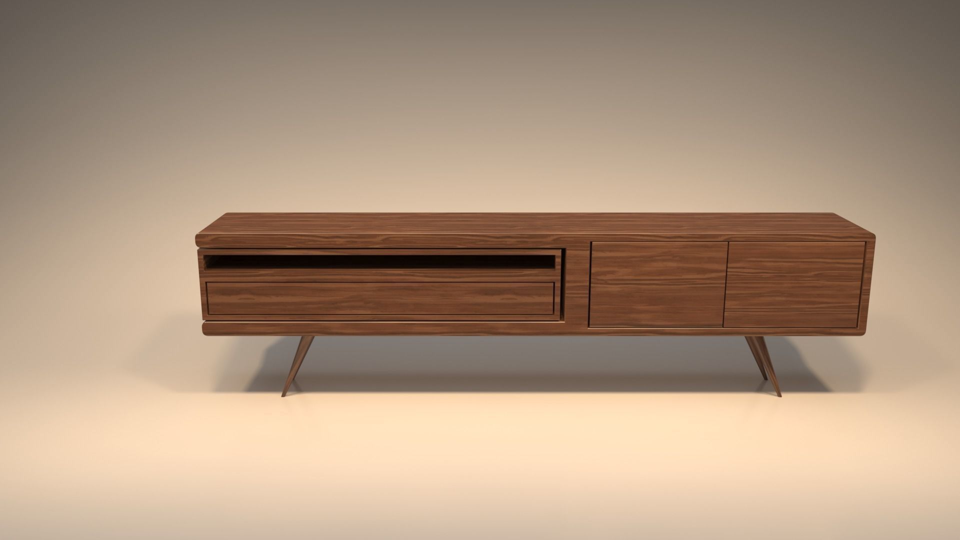 STM-D tv stand model 111 Low-poly 3D model_8