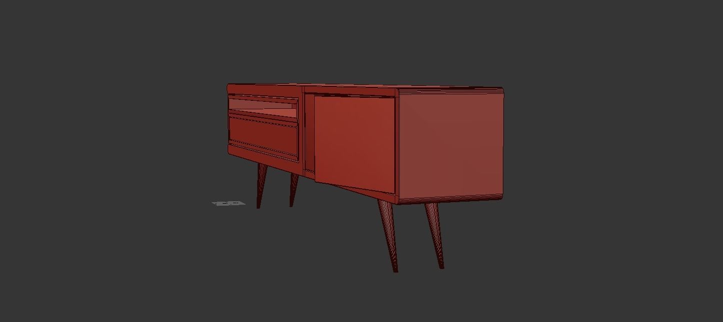 STM-D tv stand model 111 Low-poly 3D model_20