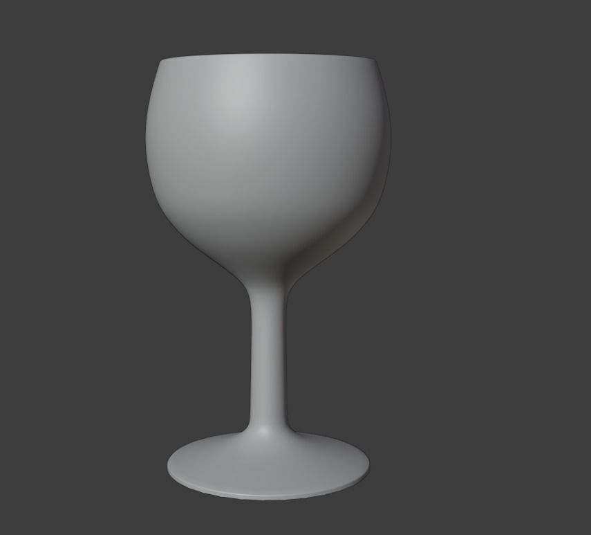 wine glass Free 3D model_1