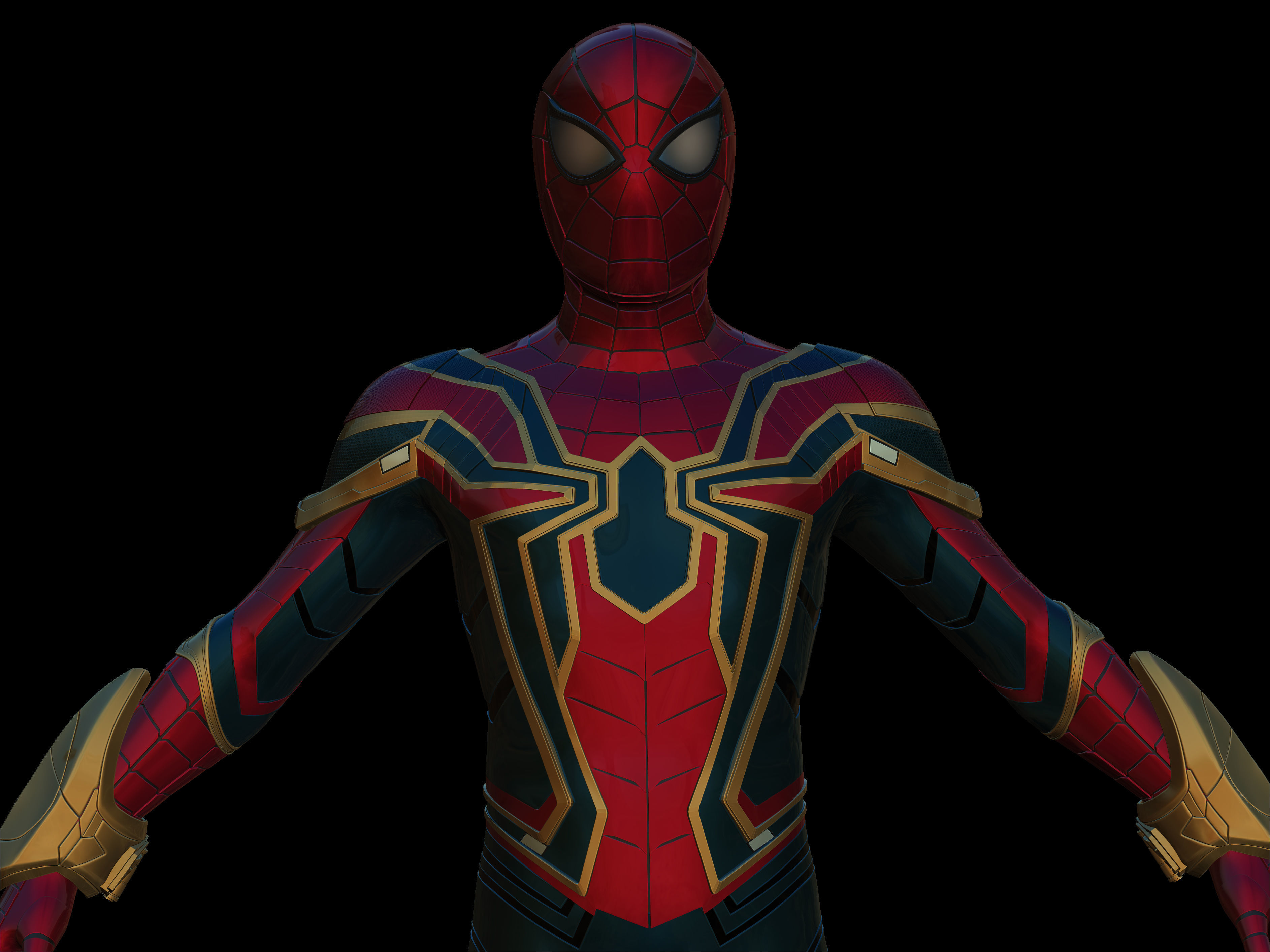 IRON SPIDER MAN 3D print model_8