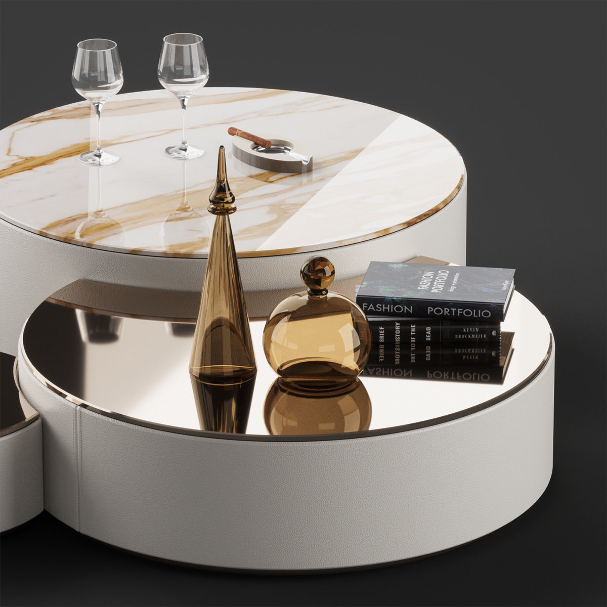 Bizzotto Italia IKAT 165P coffee tables 3D model_2