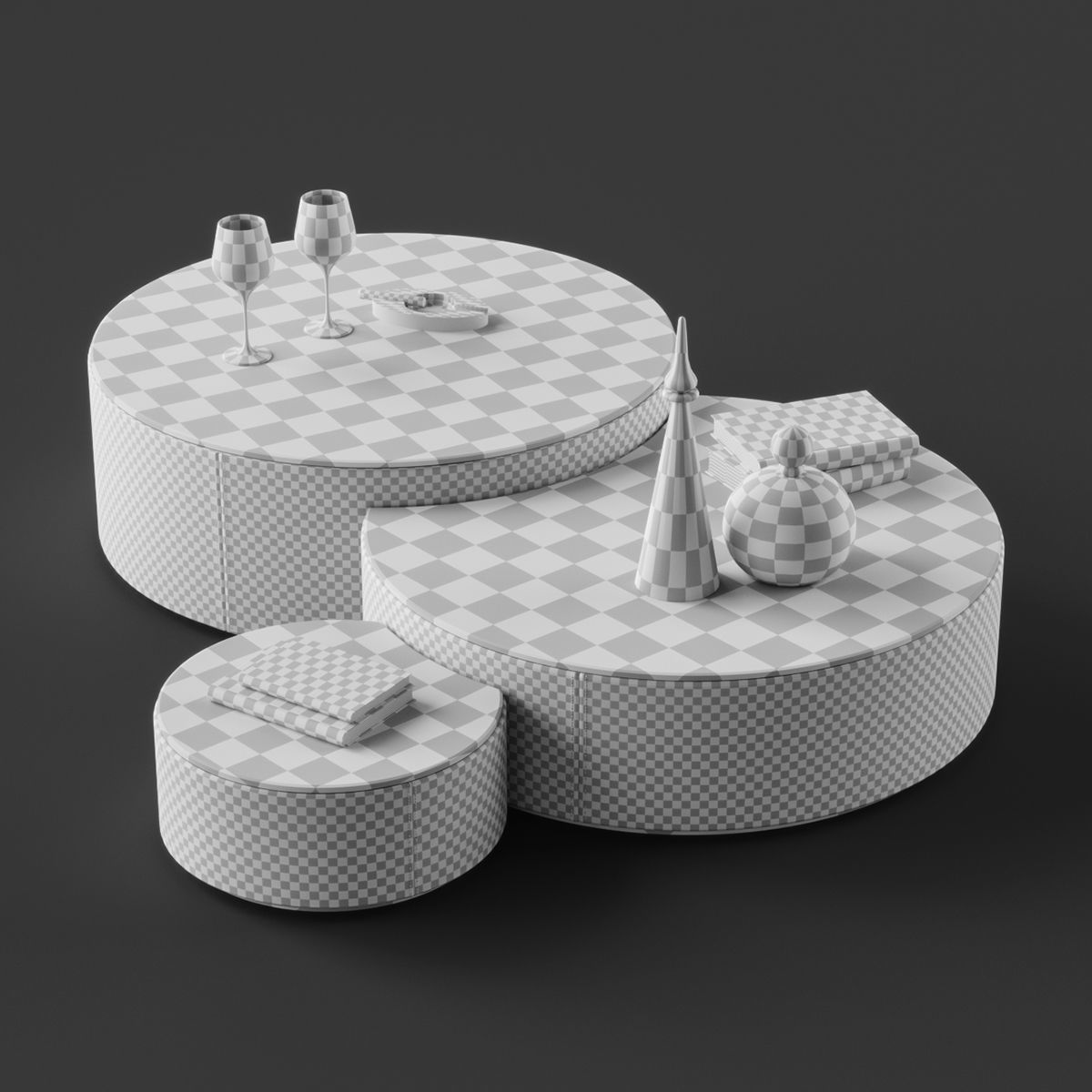 Bizzotto Italia IKAT 165P coffee tables 3D model_3