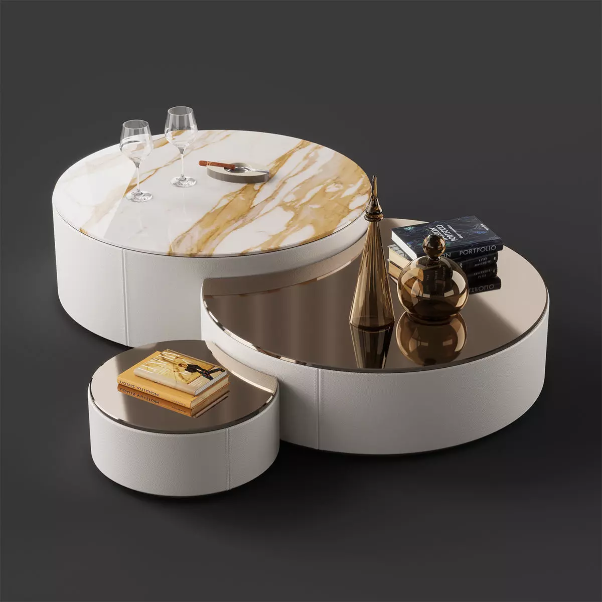 Bizzotto Italia IKAT 165P coffee tables 3D model_0