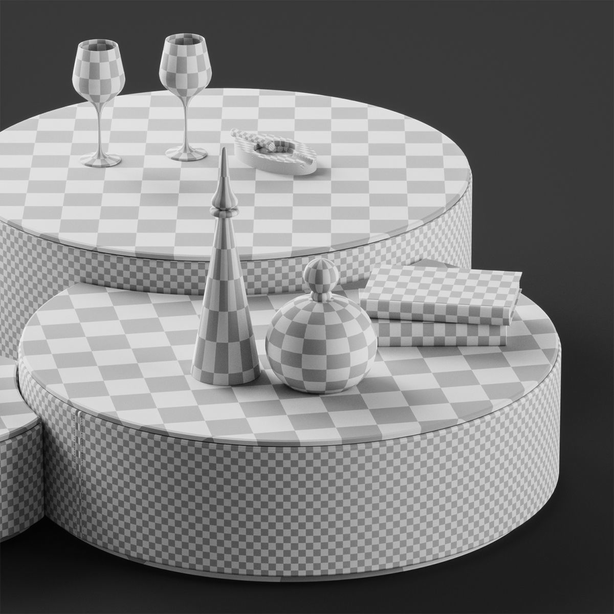 Bizzotto Italia IKAT 165P coffee tables 3D model_5