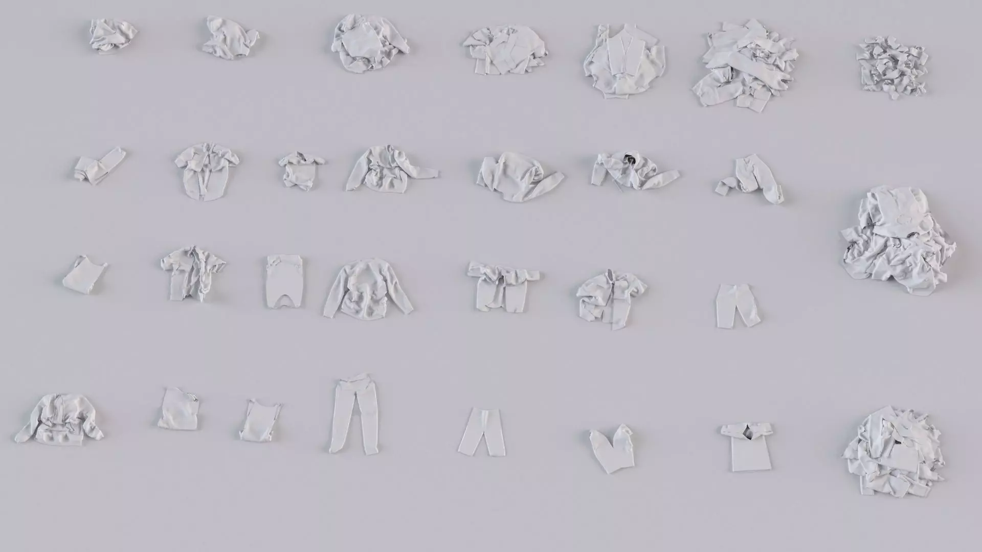 Cloth Piles Collection 3D model