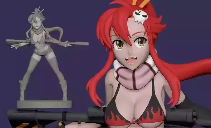 Yoko Littner Gurren Lagann 3D print model