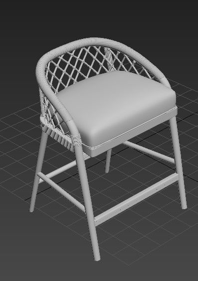 Palecek Otis Barstool  3D model_1