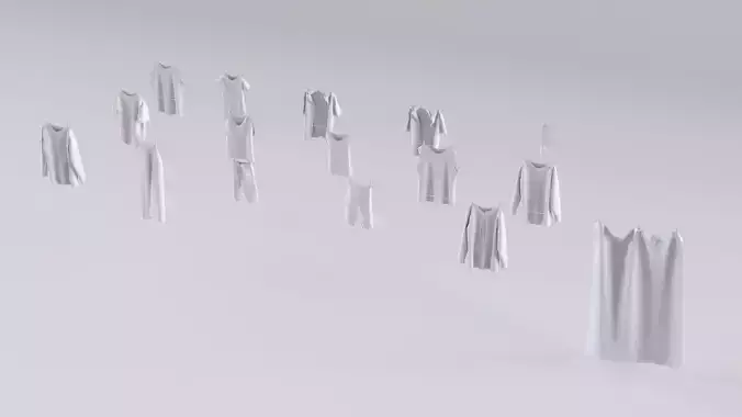 16 clothes hanging collection