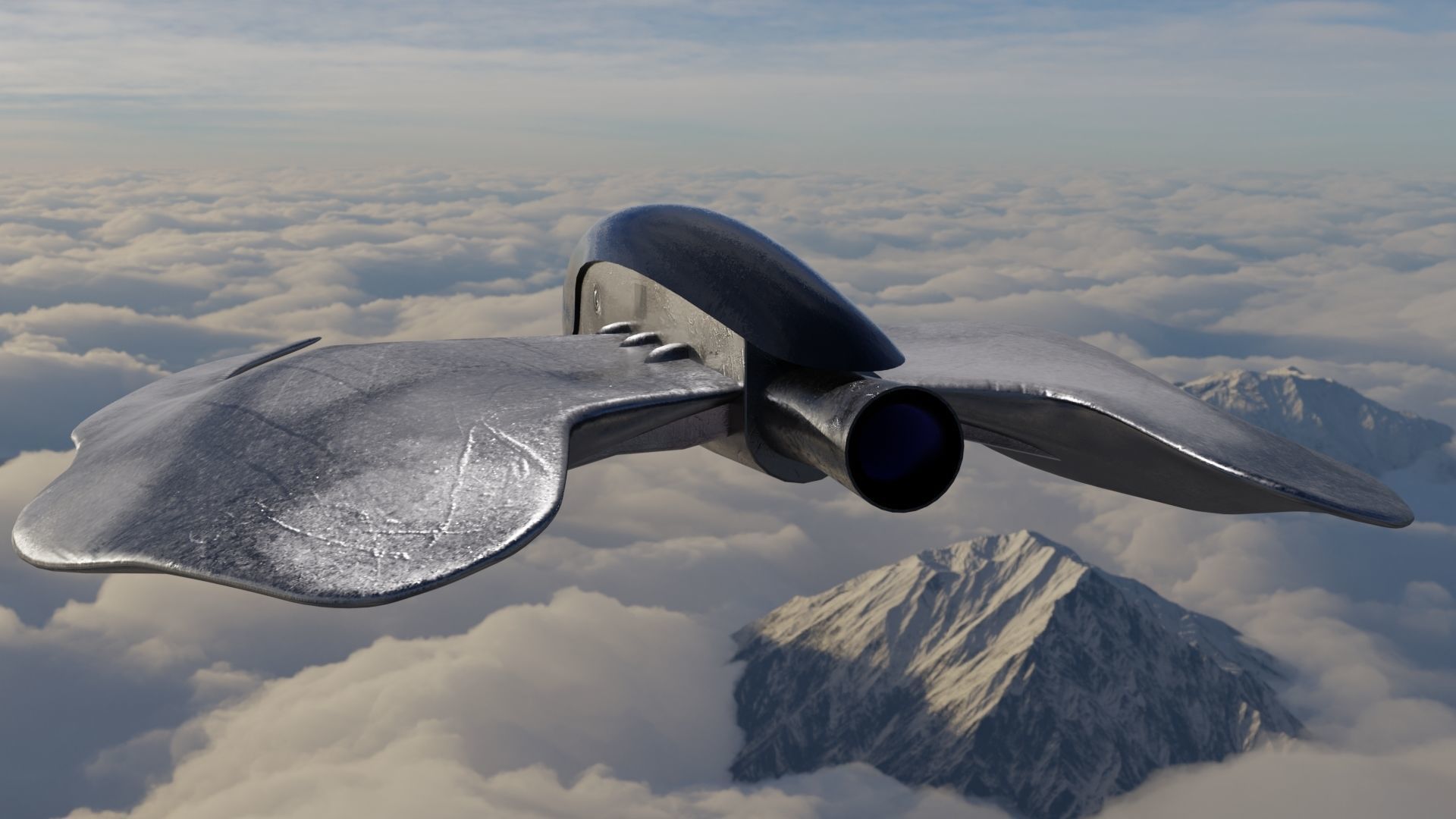 3 Spaceship 3D models Low poly 3D Model Collection_11