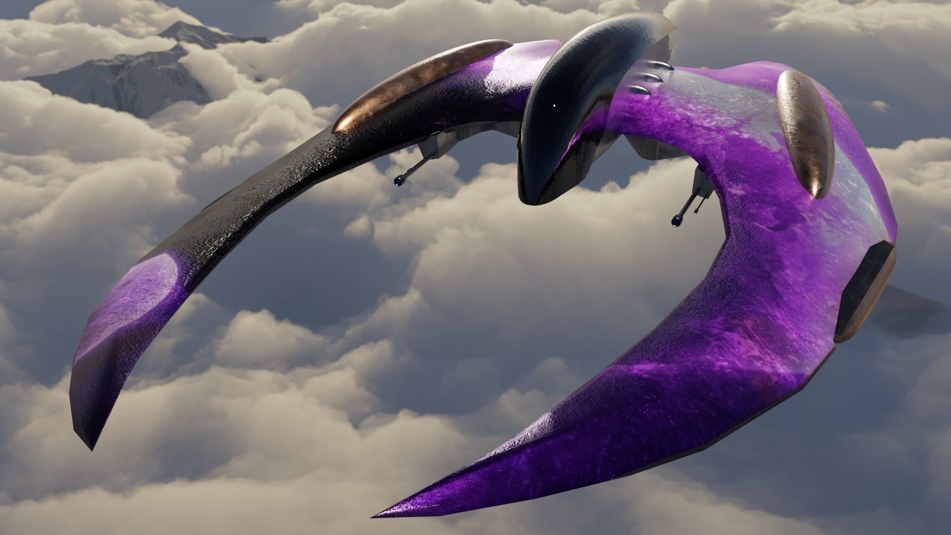 3 Spaceship 3D models Low poly 3D Model Collection_33