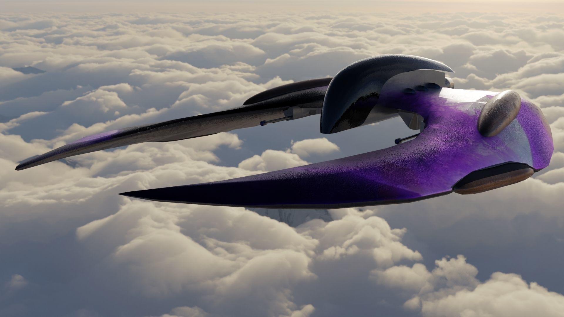 3 Spaceship 3D models Low poly 3D Model Collection_30