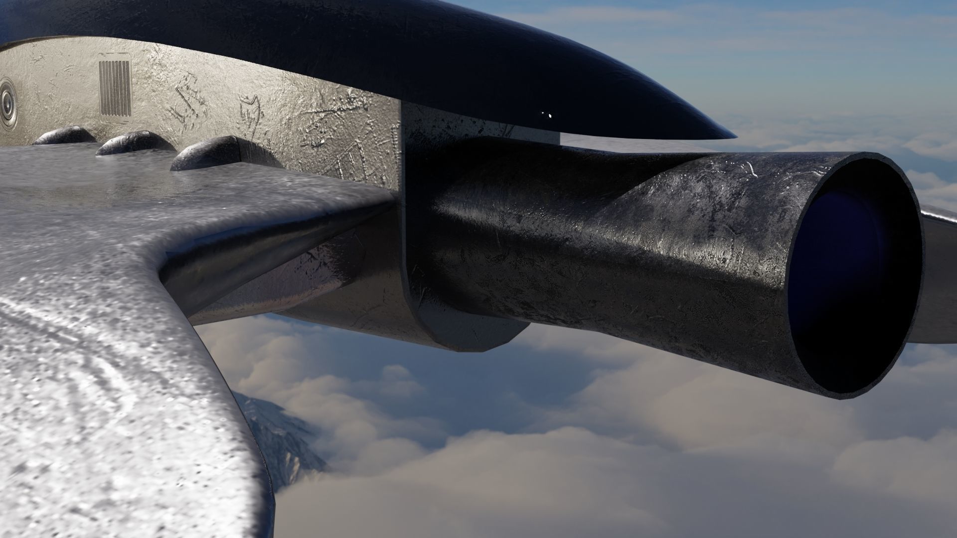 3 Spaceship 3D models Low poly 3D Model Collection_12