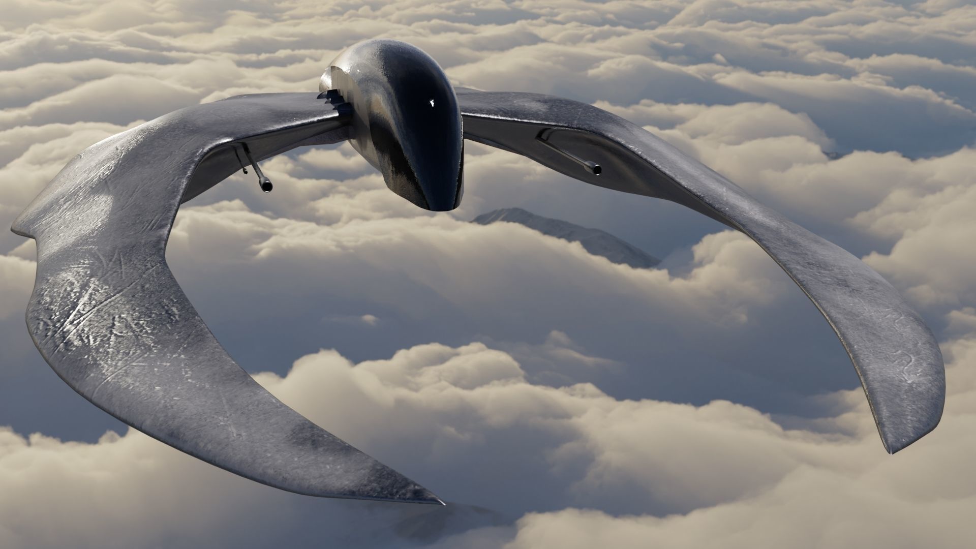 3 Spaceship 3D models Low poly 3D Model Collection_5