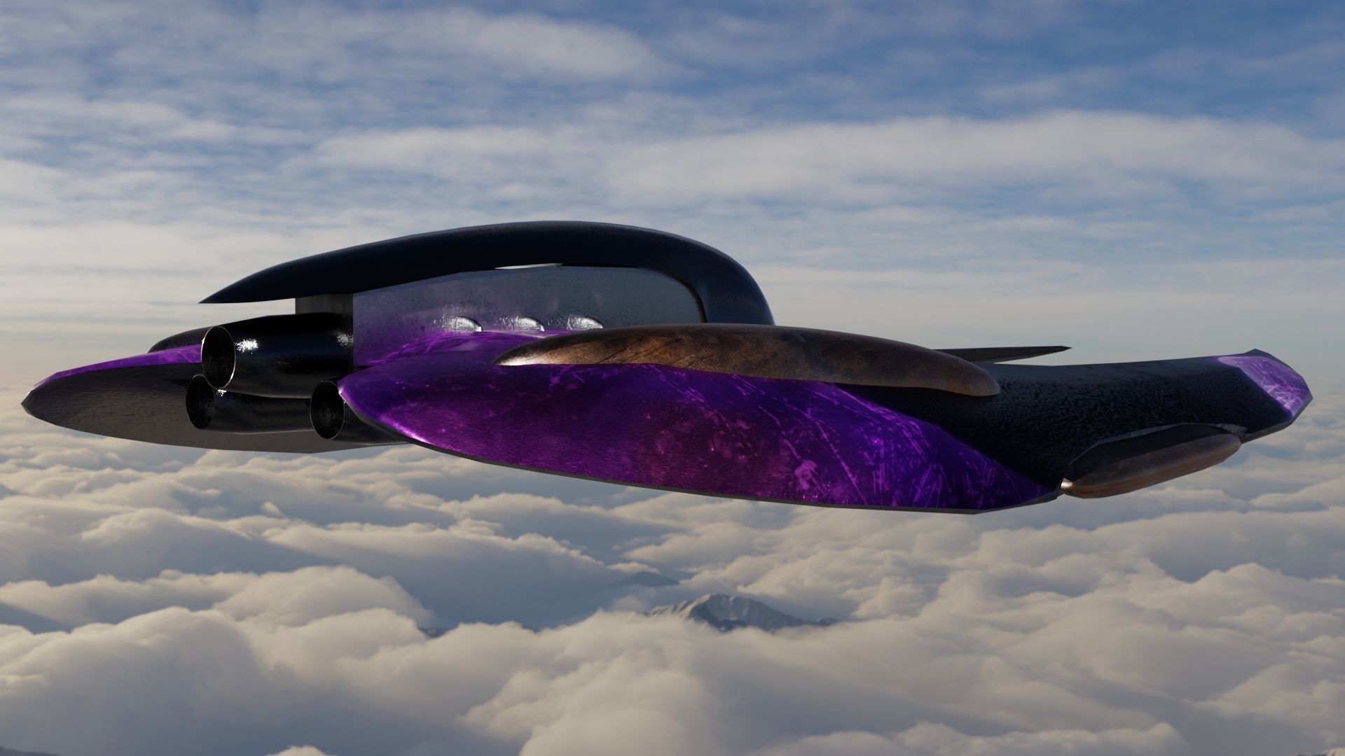 3 Spaceship 3D models Low poly 3D Model Collection_34