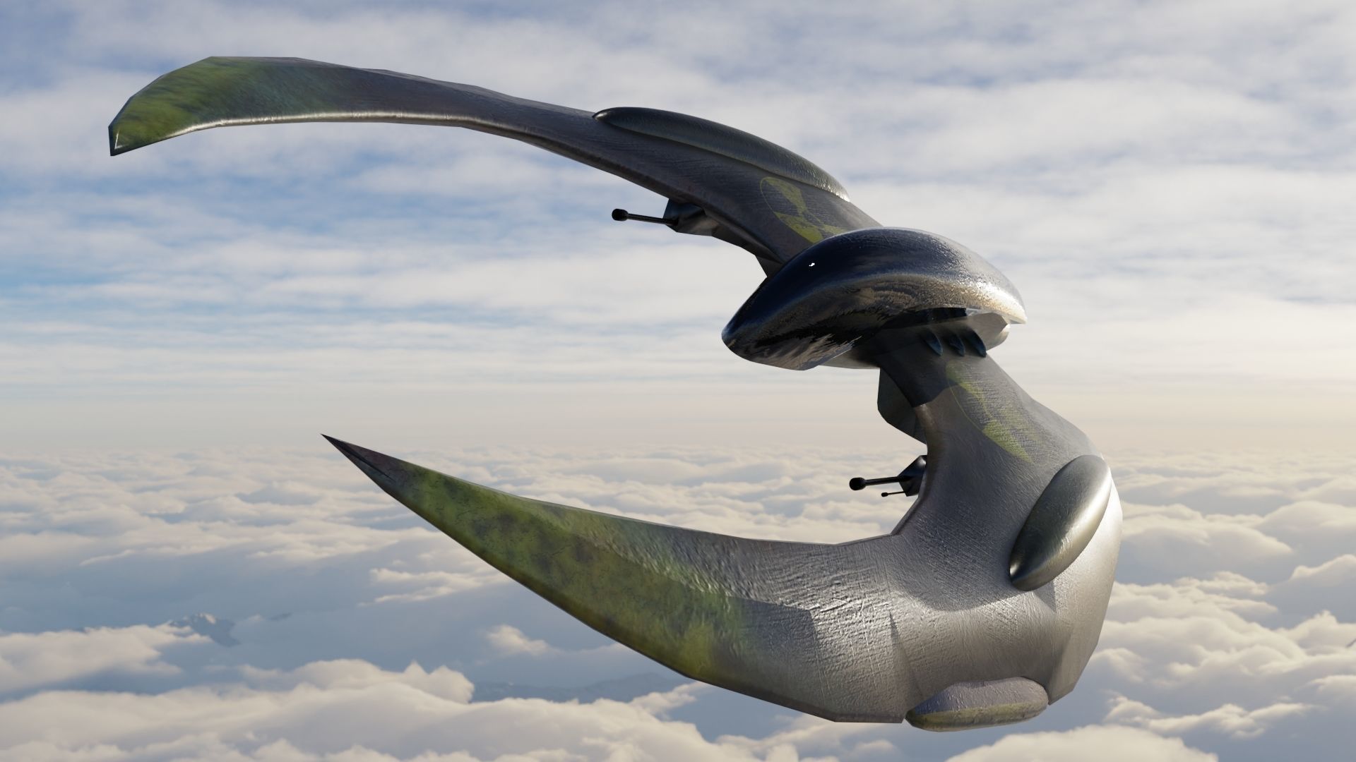 3 Spaceship 3D models Low poly 3D Model Collection_26