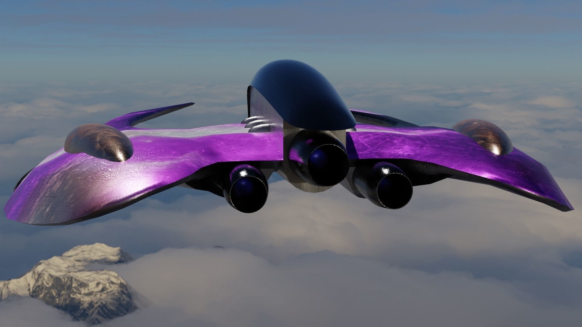 3 Spaceship 3D models Low poly 3D Model Collection_27