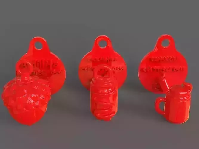 Pet Tag and Pet Jewelry Combo 3D print model