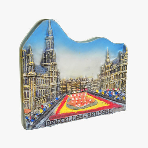 Brussels Belgium Magnet Souvenir 3D print model