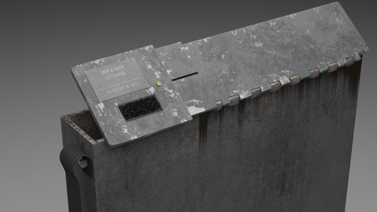 F16 MAP and DATA Stowage Panel 3D model_6
