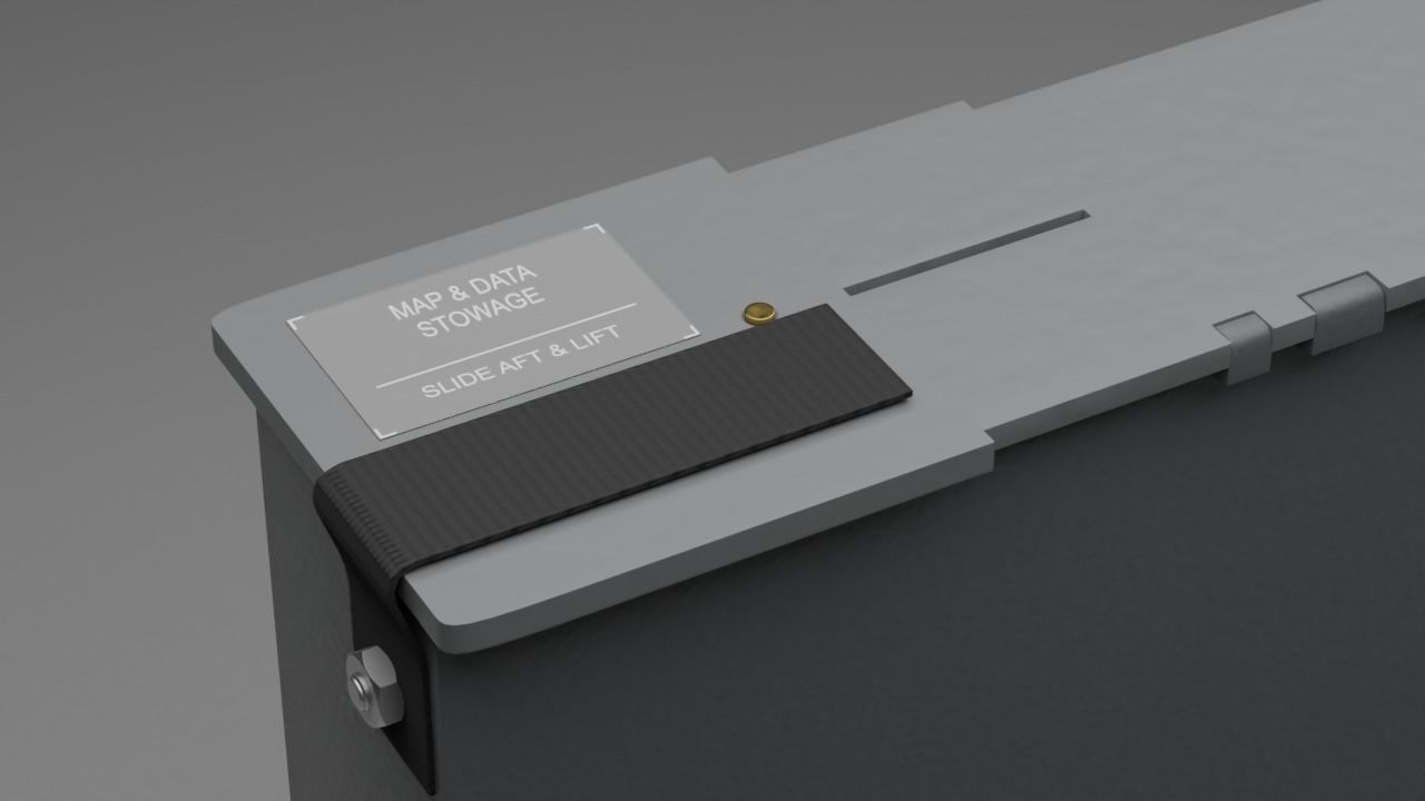F16 MAP and DATA Stowage Panel 3D model_3
