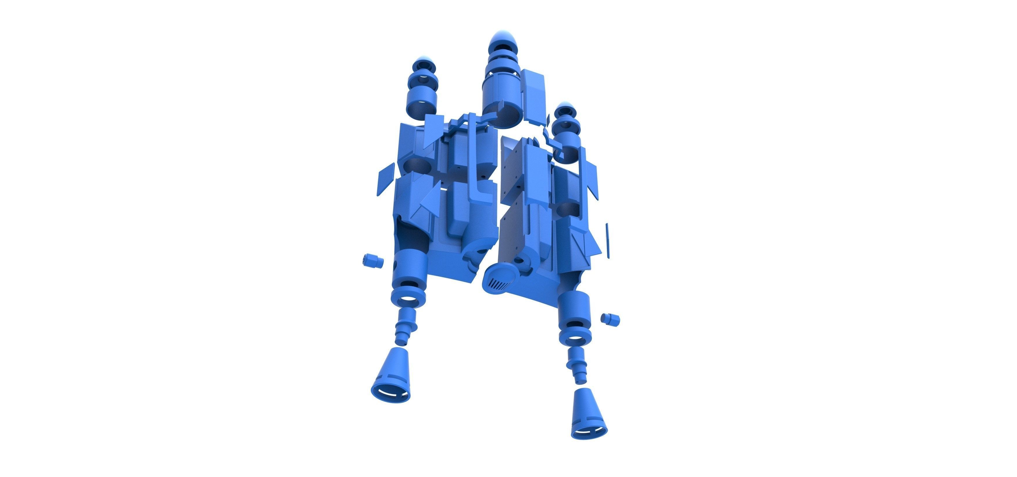 Jango Fett Jetpack from Star Wars Attack of the Clones 2002 3D print model_26